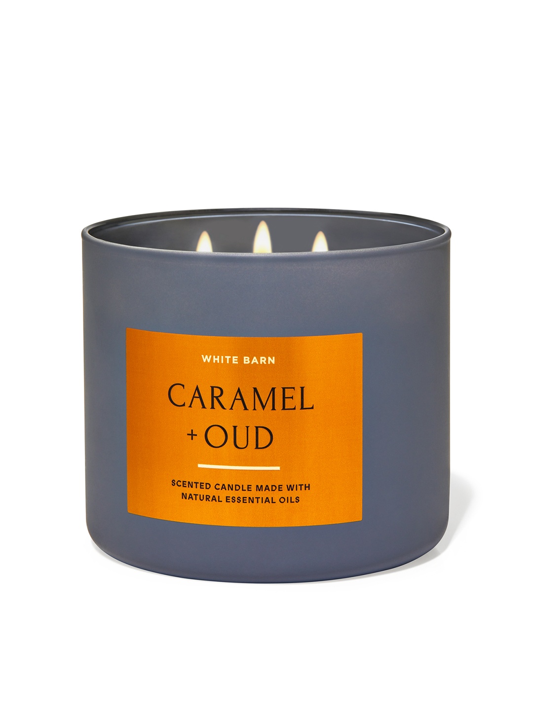 Bath & Body Works Caramel & Oud Scented 3-Wick Candle with Essential Oils - 411g, Grey
Bath & Body Works Caramel & Oud Scented 3-Wick Candle with Essential Oils - 411g, Grey