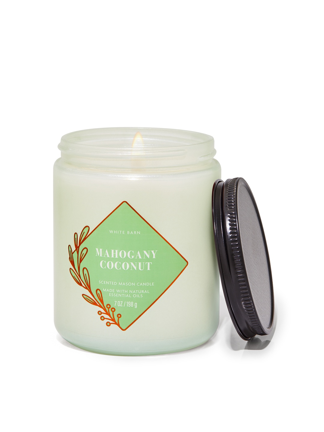 Bath & Body Works Mahogany Coconut Single Wick Scented Candle with Essential Oils- 198 g, White
Bath & Body Works Mahogany Coconut Single Wick Scented Candle with Essential Oils- 198 g, White