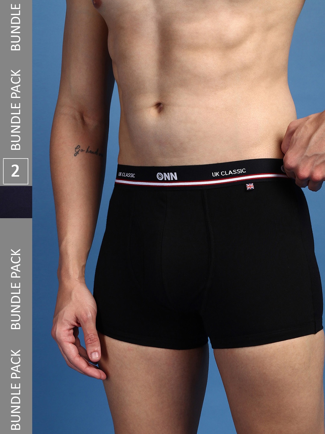 ONN Men Pack Of 2 Pure Cotton Anti-Microbial Sweat Wicking Trunks ONN_UK_44_NB_BLK_2PC, Black
ONN Men Pack Of 2 Pure Cotton Anti-Microbial Sweat Wicking Trunks ONN_UK_44_NB_BLK_2PC, Black
