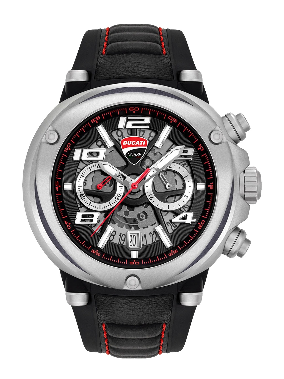 DUCATI CORSE Men Dial & Textured Straps Analogue Chronograph Watch DTWGO0000202, Black
DUCATI CORSE Men Dial & Textured Straps Analogue Chronograph Watch DTWGO0000202, Black