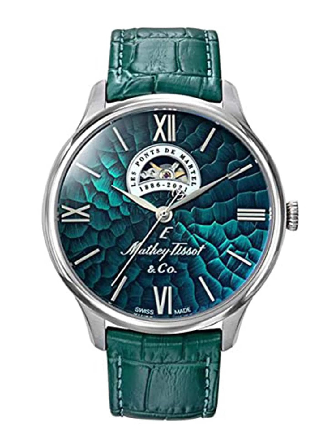 Mathey-Tissot Men Leather Straps Analogue Automatic Motion Powered Watch MC1886AV_LUX, Green
Mathey-Tissot Men Leather Straps Analogue Automatic Motion Powered Watch MC1886AV_LUX, Green