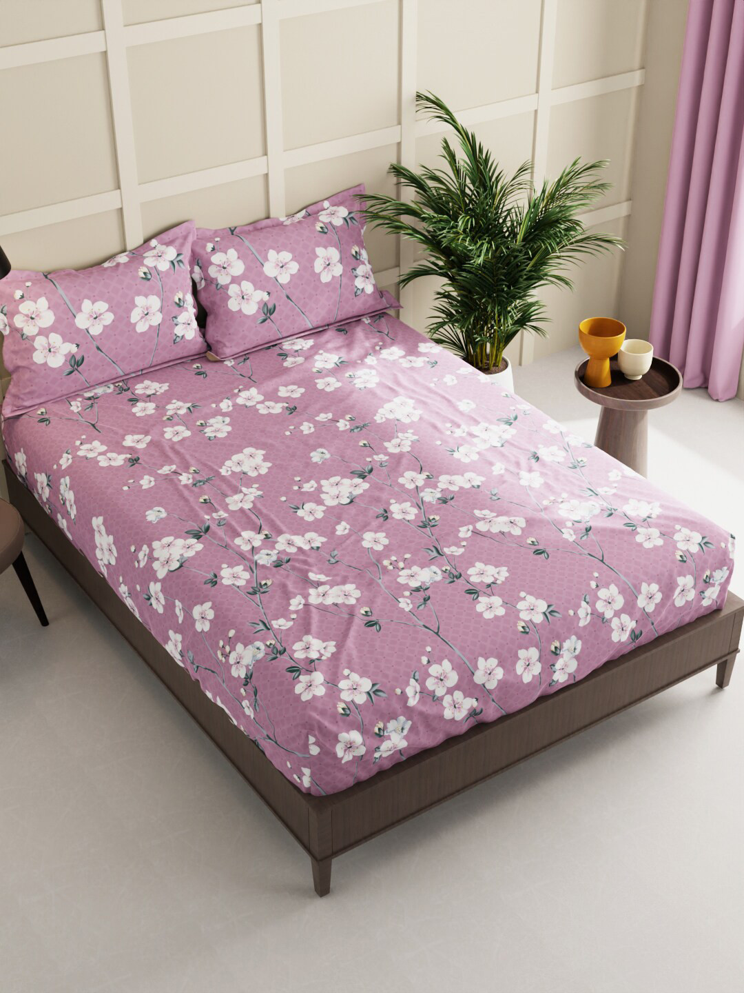 BIANCA Kopa Envouge Pink & White Floral Printed 152 TC Queen Bedsheet & 2 Pillow Covers
BIANCA Kopa Envouge Pink & White Floral Printed 152 TC Queen Bedsheet & 2 Pillow Covers