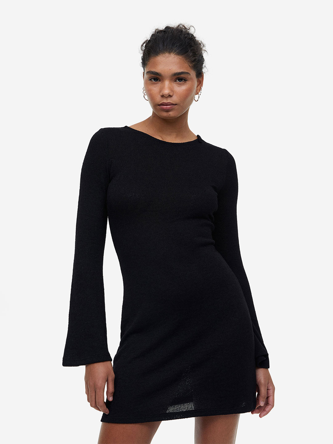 H&M Tie-Detail Knitted Dress, Black
H&M Tie-Detail Knitted Dress, Black