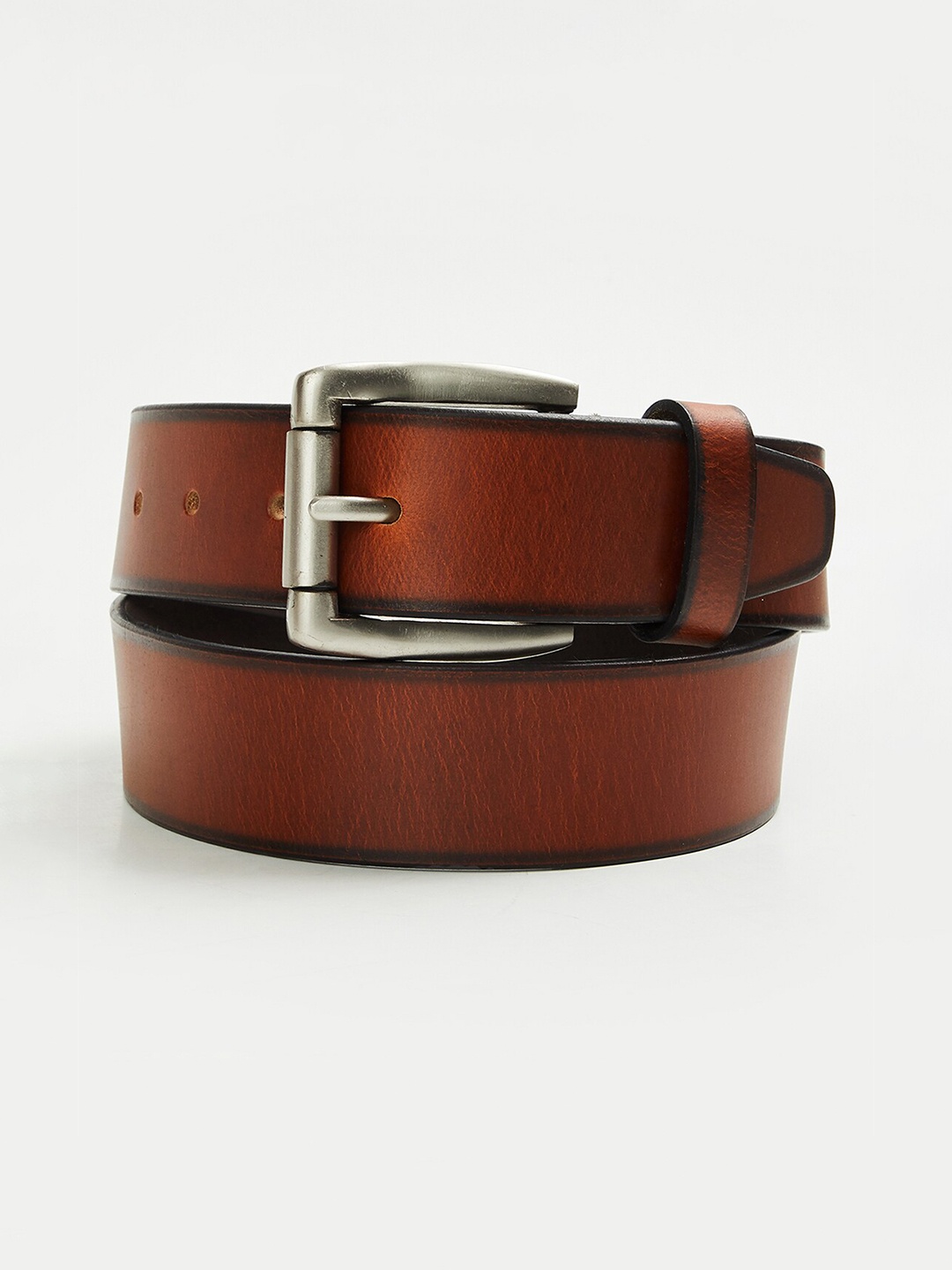 Fame Forever by Lifestyle Men Leather Reversible Belt, Brown