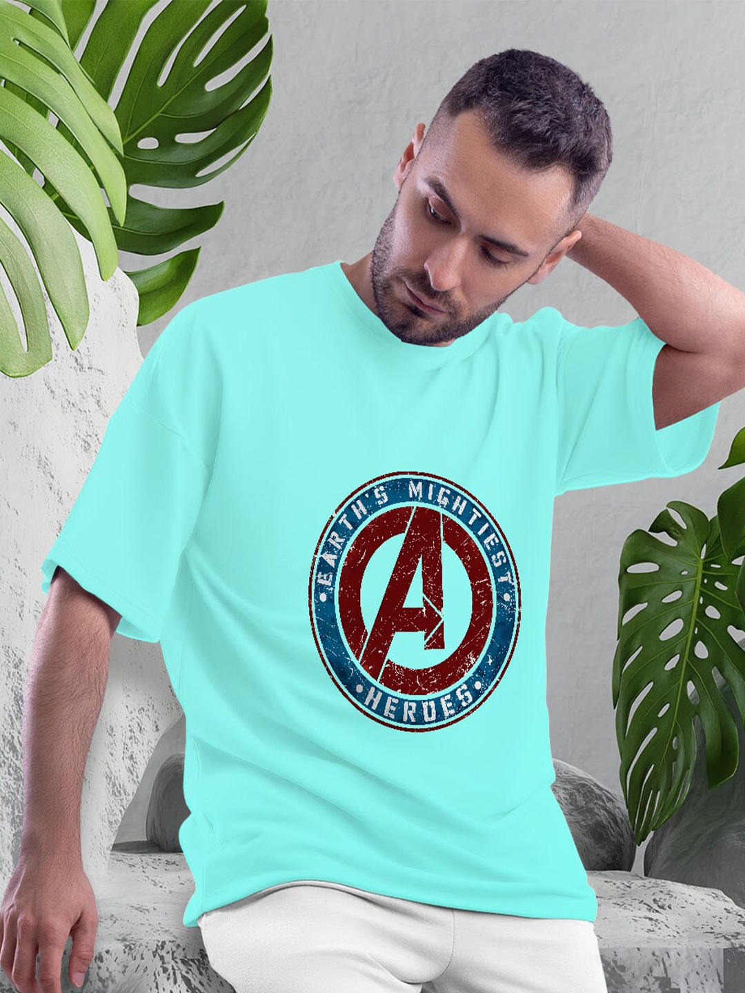 macmerise Avengers Printed Drop Shoulder Bio Finish Oversize Cotton T-shirt, Turquoise blue
macmerise Avengers Printed Drop Shoulder Bio Finish Oversize Cotton T-shirt, Turquoise blue
