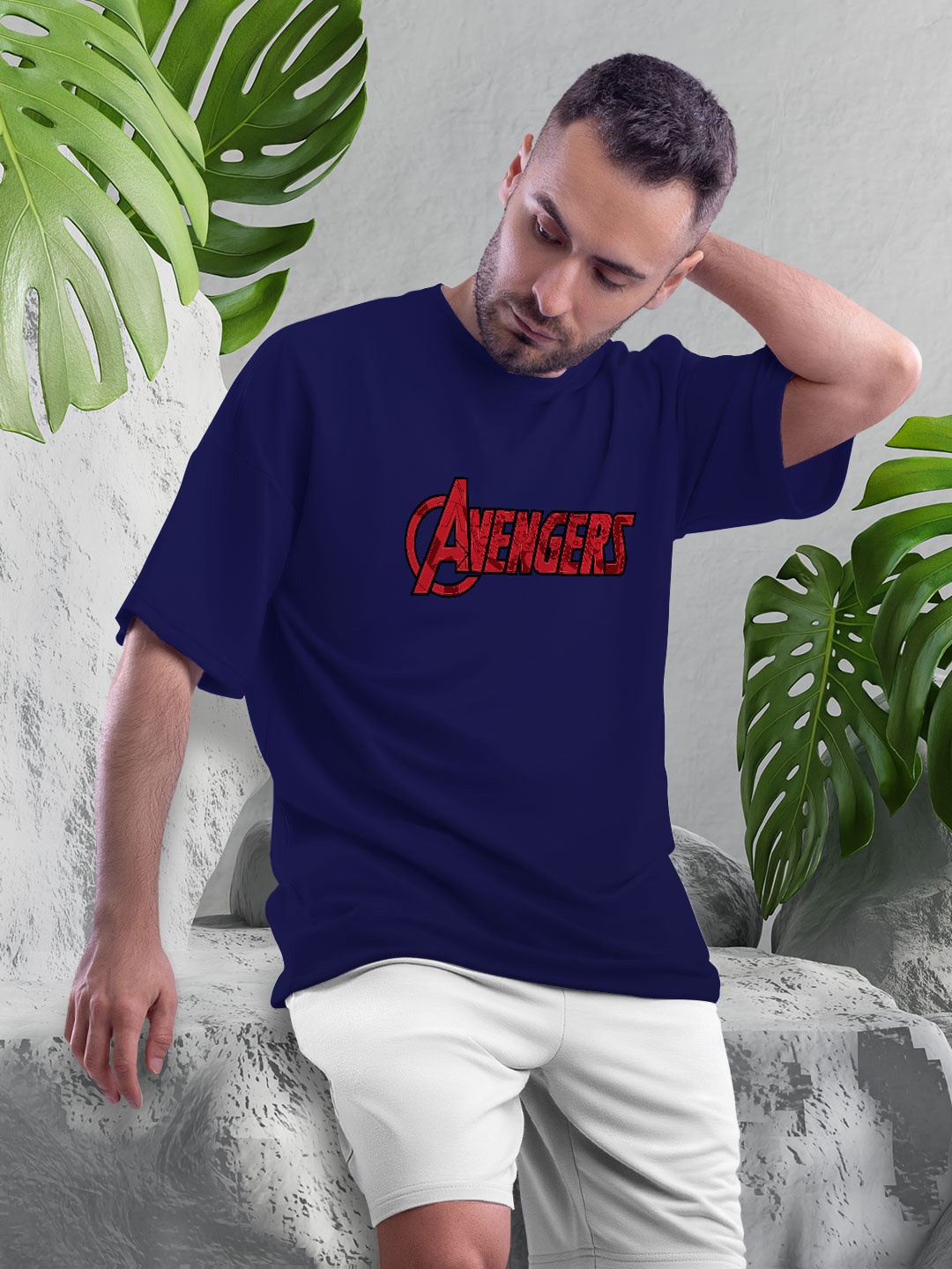 macmerise Avenger Printed Drop-Shoulder Sleeves Bio Finish Oversize Cotton T-shirt, Navy blue
macmerise Avenger Printed Drop-Shoulder Sleeves Bio Finish Oversize Cotton T-shirt, Navy blue