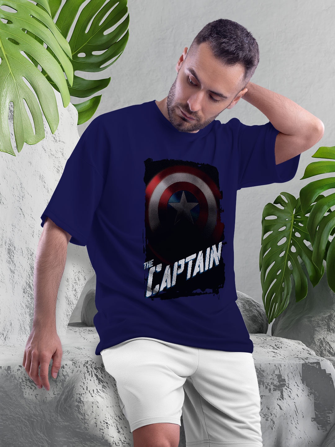 macmerise Captain America Graphic Printed Drop Shoulder Sleeves Bio Finish Cotton T-shirt, Navy blue
macmerise Captain America Graphic Printed Drop Shoulder Sleeves Bio Finish Cotton T-shirt, Navy blue