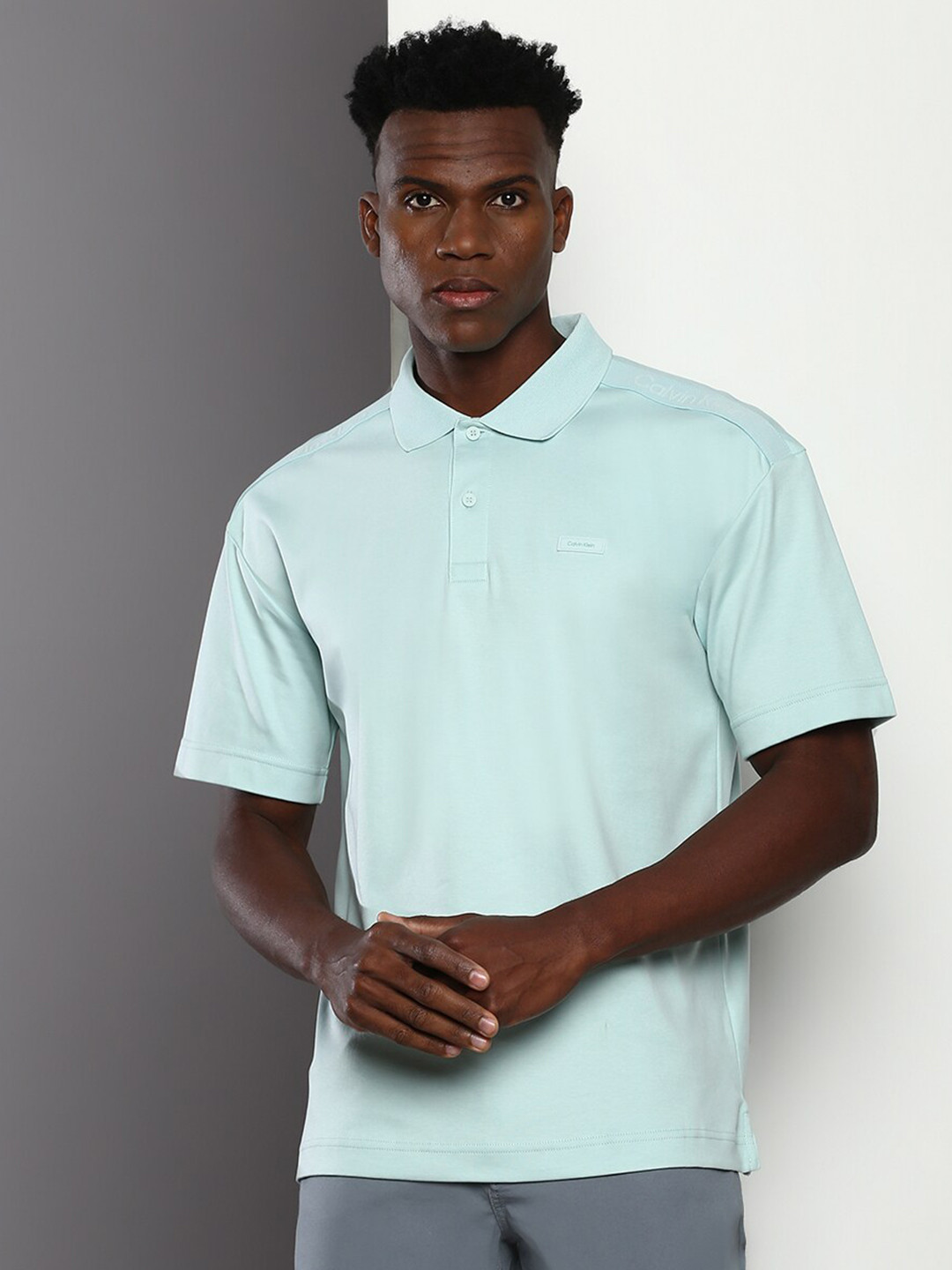 Calvin Klein Jeans Polo Collar Short Sleeves Relaxed Fit Pure Cotton T-shirt, Sea green
Calvin Klein Jeans Polo Collar Short Sleeves Relaxed Fit Pure Cotton T-shirt, Sea green