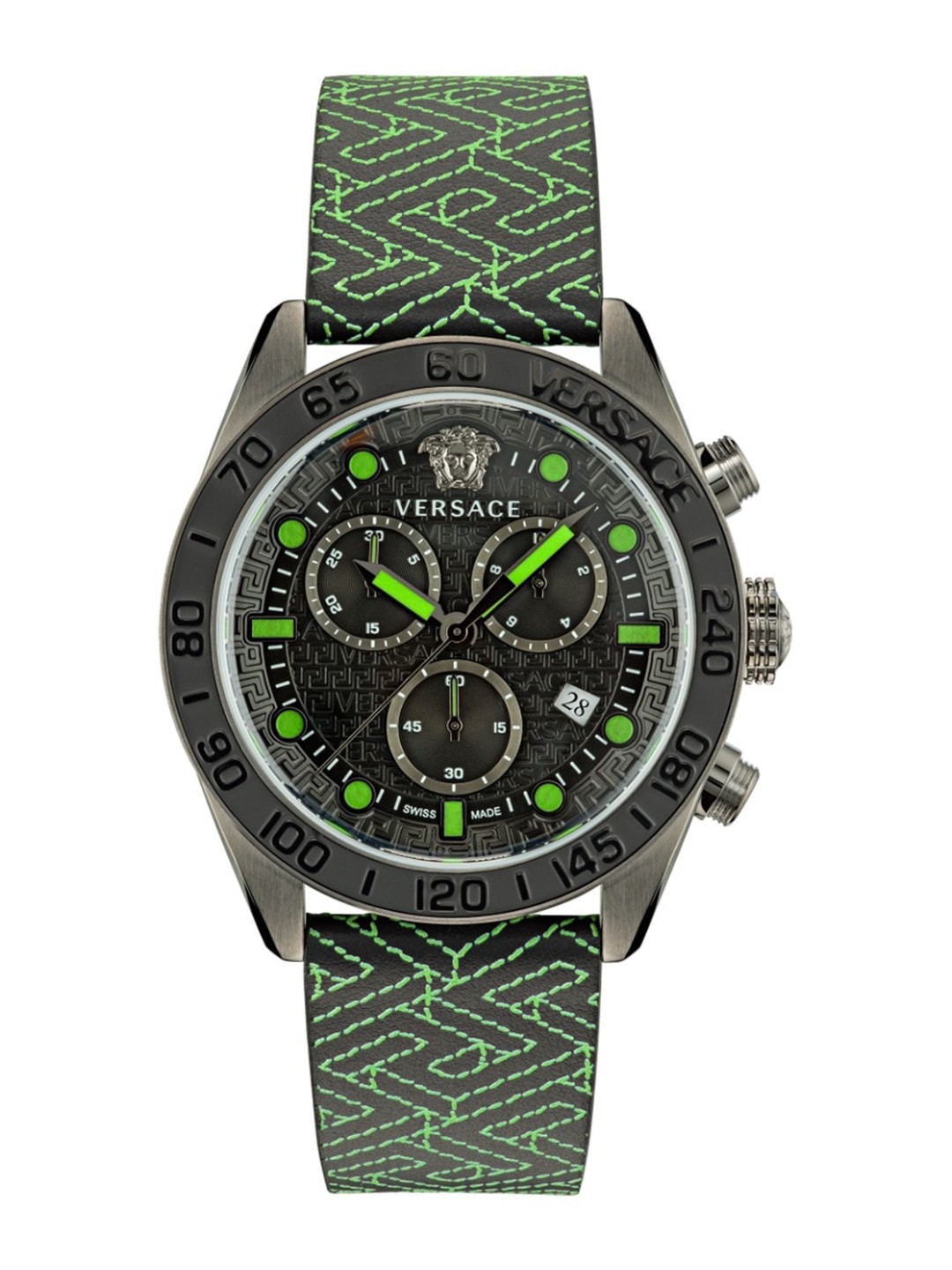 Versace Men Textured Dial & Leather Straps Analogue Multifunctional Watch VE6K00223, Olive
Versace Men Textured Dial & Leather Straps Analogue Multifunctional Watch VE6K00223, Olive