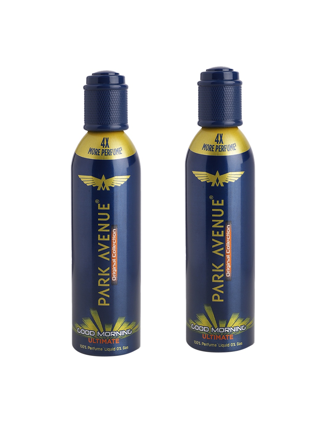 Park Avenue Men Set of 2 Good Morning Ultimate Perfume Body Spray - 130 ml Each, Blue
Park Avenue Men Set of 2 Good Morning Ultimate Perfume Body Spray - 130 ml Each, Blue
