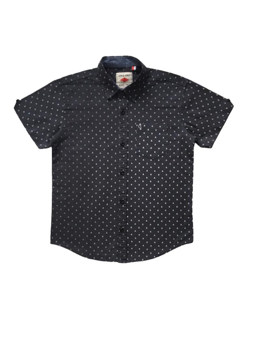 Gini and Jony Infant Boys Micro Ditsy Printed Spread Collar Cotton Casual Shirt, Navy blue
Gini and Jony Infant Boys Micro Ditsy Printed Spread Collar Cotton Casual Shirt, Navy blue