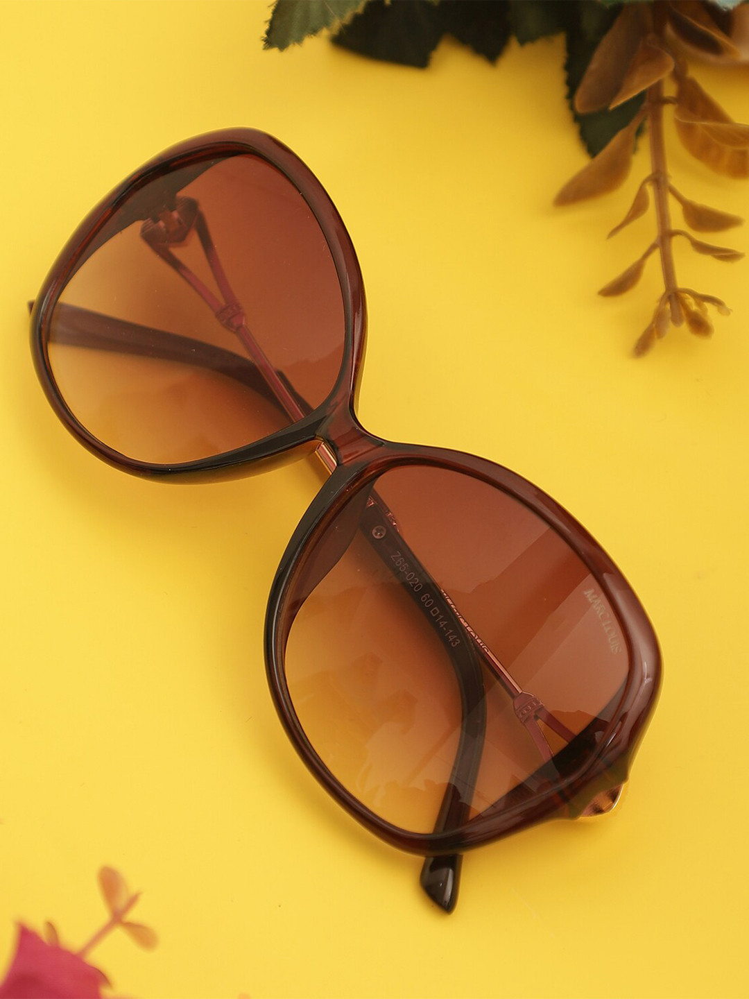 MARC LOUIS Women Lens & Butterfly Sunglasses with UV Protected Lens ML Z65-020 BROWN SG
MARC LOUIS Women Lens & Butterfly Sunglasses with UV Protected Lens ML Z65-020 BROWN SG