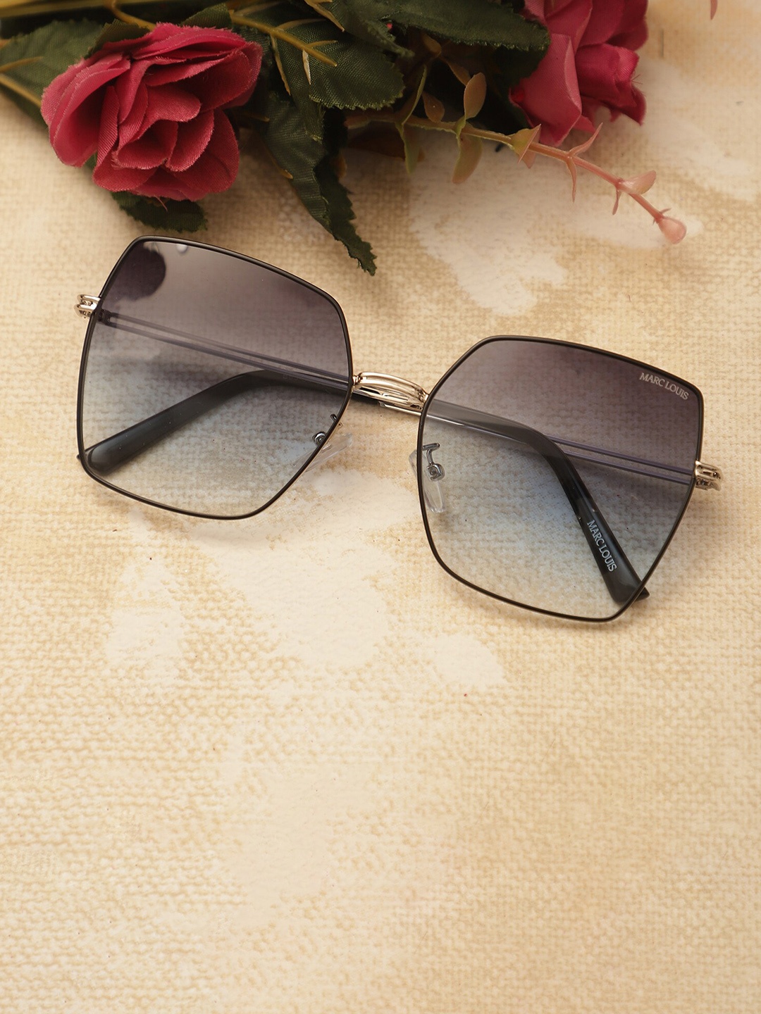 MARC LOUIS Women Lens & Square Sunglasses with UV Protected Lens ML B85-38 SILVER BLACK SG, Blue
MARC LOUIS Women Lens & Square Sunglasses with UV Protected Lens ML B85-38 SILVER BLACK SG, Blue