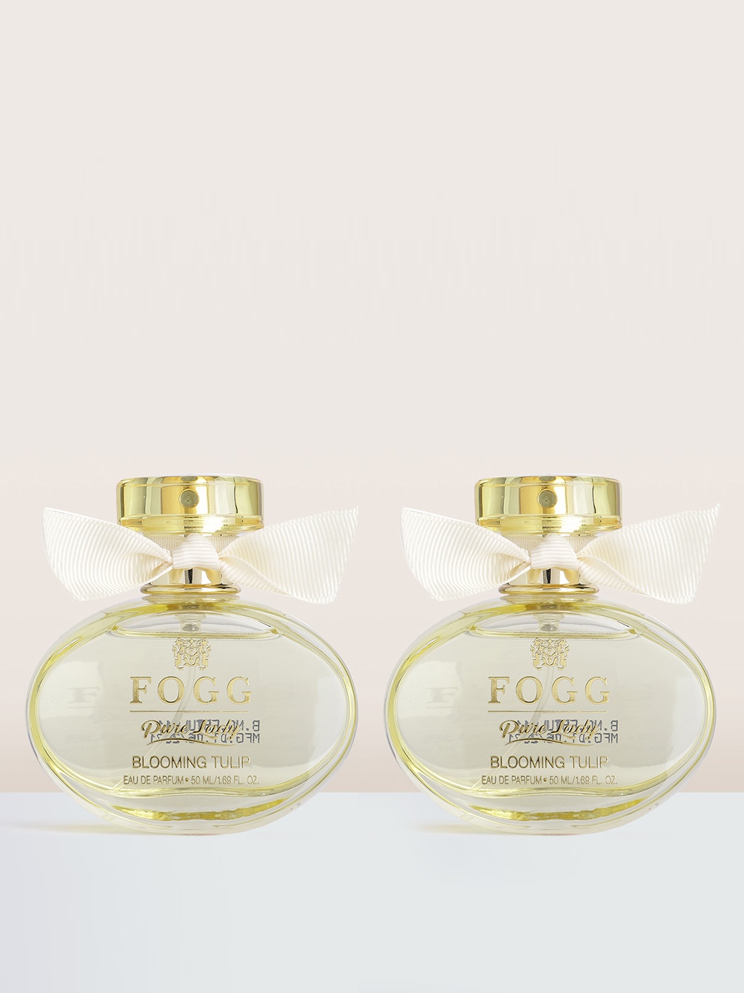 Fogg Women Set of 2 PureLady Blooming Tulip Eau De Parfum - 50ml each, Yellow