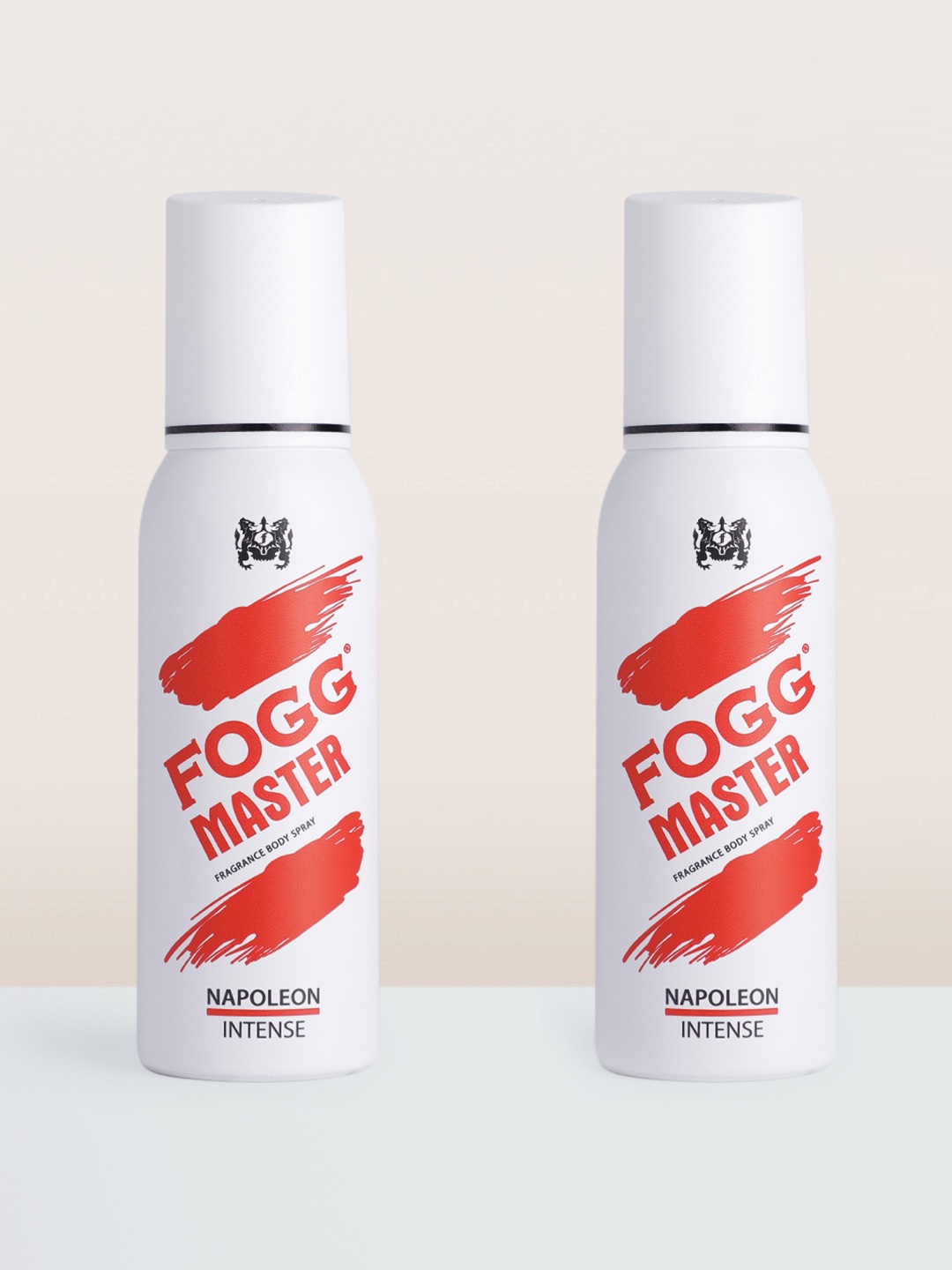 Fogg Men Set of 2 Master Intense Napoleon Deodorant - 120 ml each, White