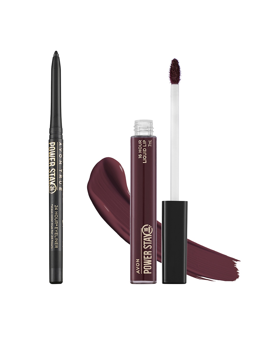 Avon Set of True Color Powerstay Lipstick - 7 ml & Powerstay Waterproof Eyeliner - 0.28 g, Burgundy
Avon Set of True Color Powerstay Lipstick - 7 ml & Powerstay Waterproof Eyeliner - 0.28 g, Burgundy