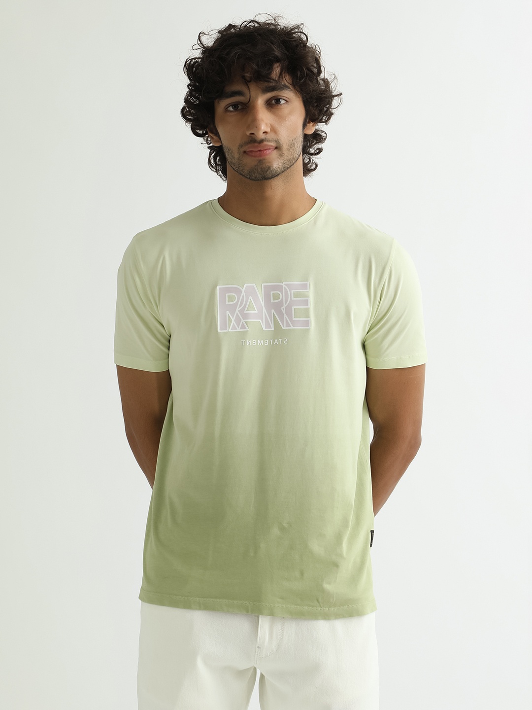RARE RABBIT Men Albury Typography Printed Round Neck Slim Fit Cotton T-Shirt, Off white
RARE RABBIT Men Albury Typography Printed Round Neck Slim Fit Cotton T-Shirt, Off white