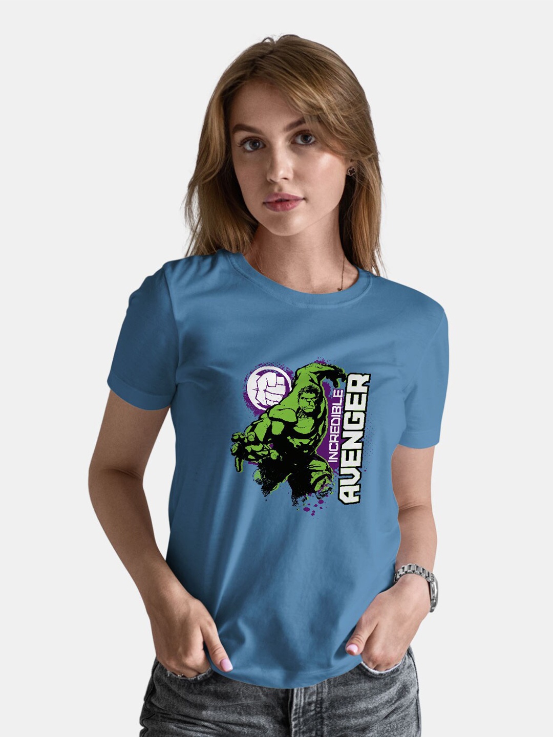 macmerise Thor Graphic Printed Bio Finish Cotton T-shirt, Blue