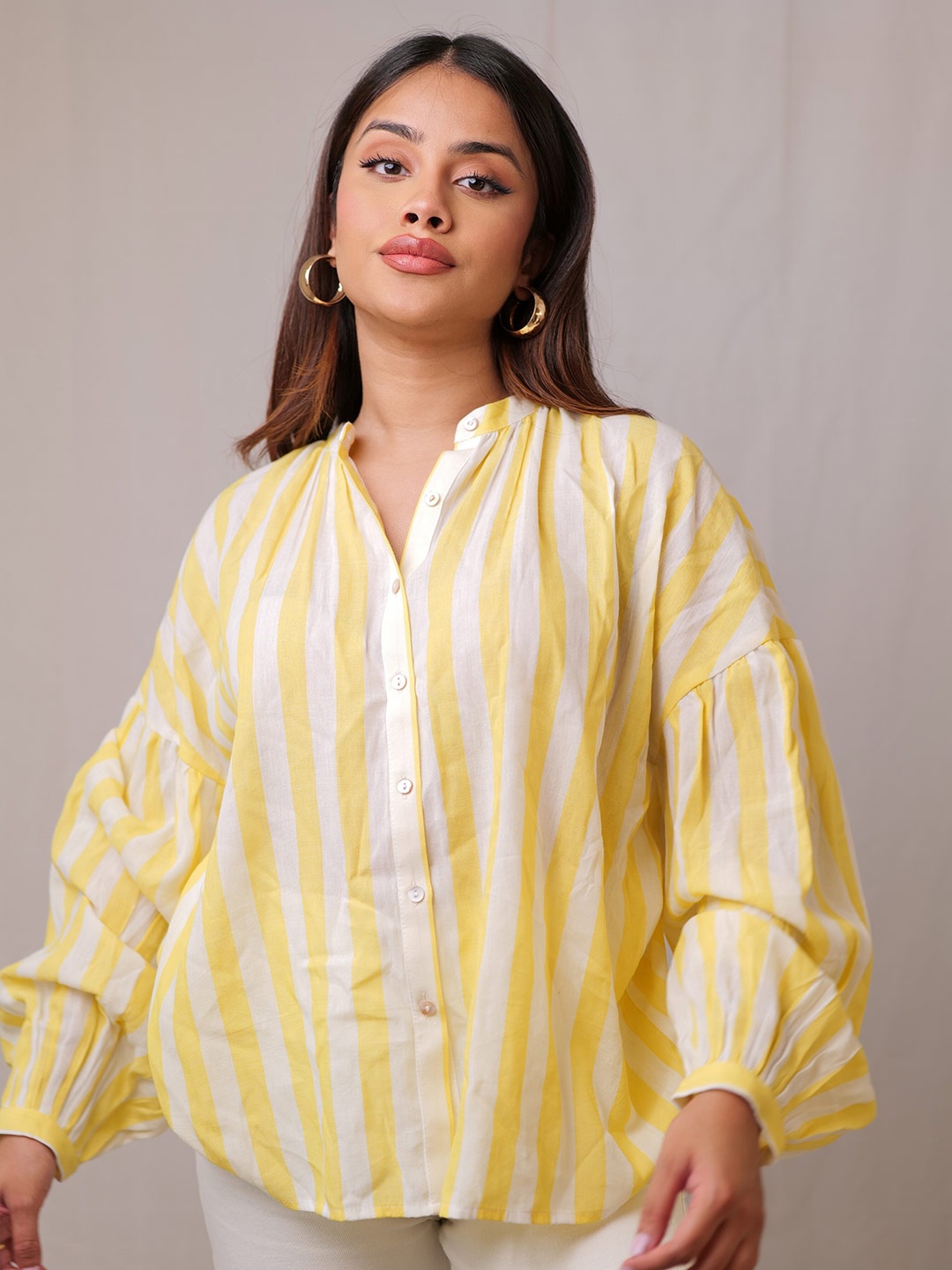 H&M Women Y/D Shirt, Yellow