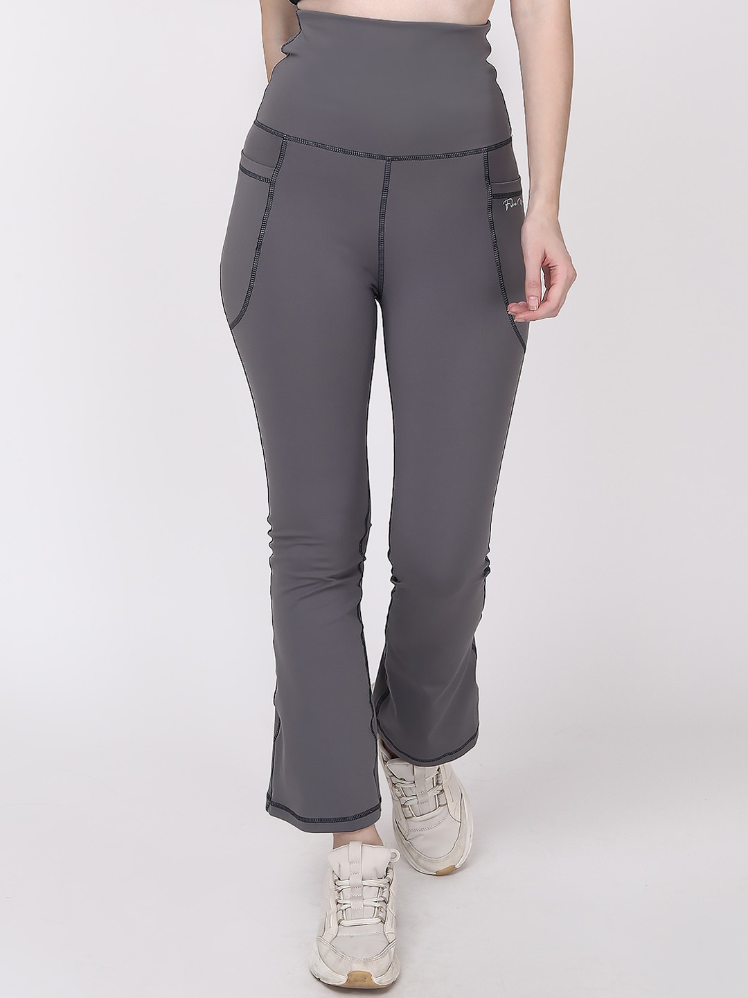 Fibre World Women Dry Fit Sport Track Pants, Grey