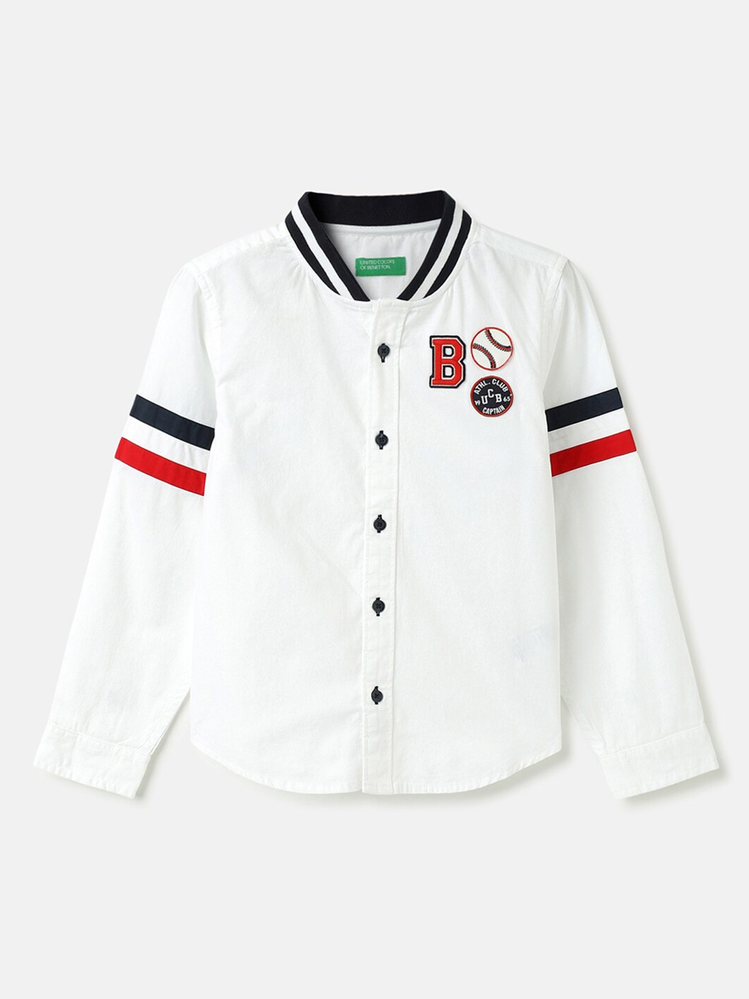 United Colors of Benetton Boys Mandarin Collar Long Sleeves Cotton Casual Shirt, White
United Colors of Benetton Boys Mandarin Collar Long Sleeves Cotton Casual Shirt, White