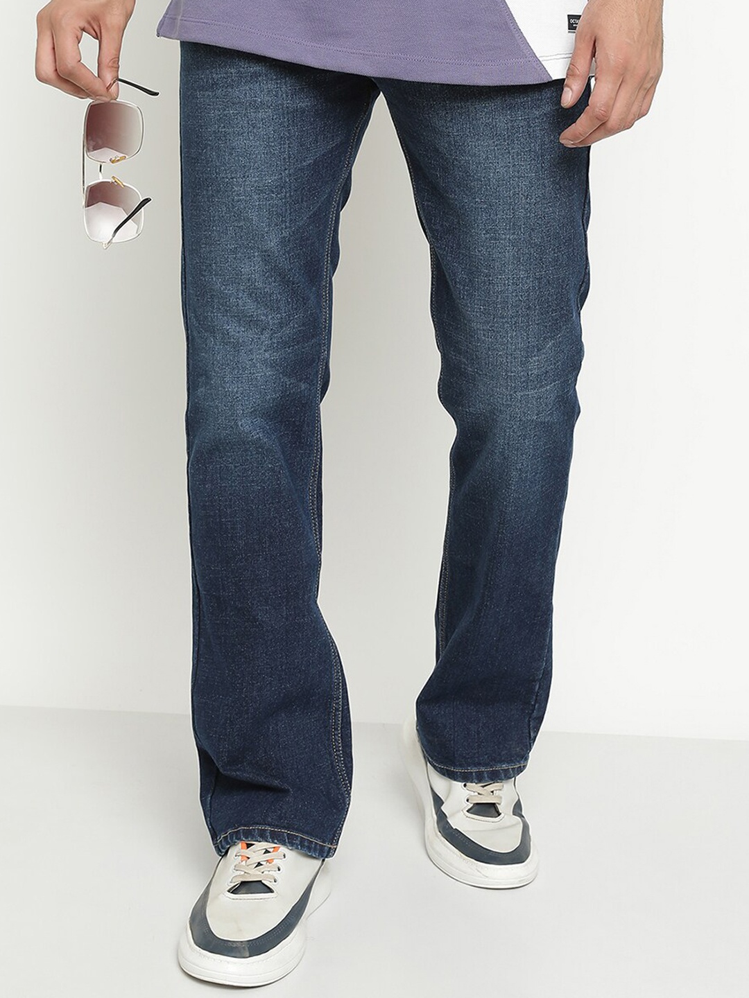Octave Men Mid-Rise Light Faded Crinkle Effect Dark Shade Stretchable Jeans, Navy blue
Octave Men Mid-Rise Light Faded Crinkle Effect Dark Shade Stretchable Jeans, Navy blue