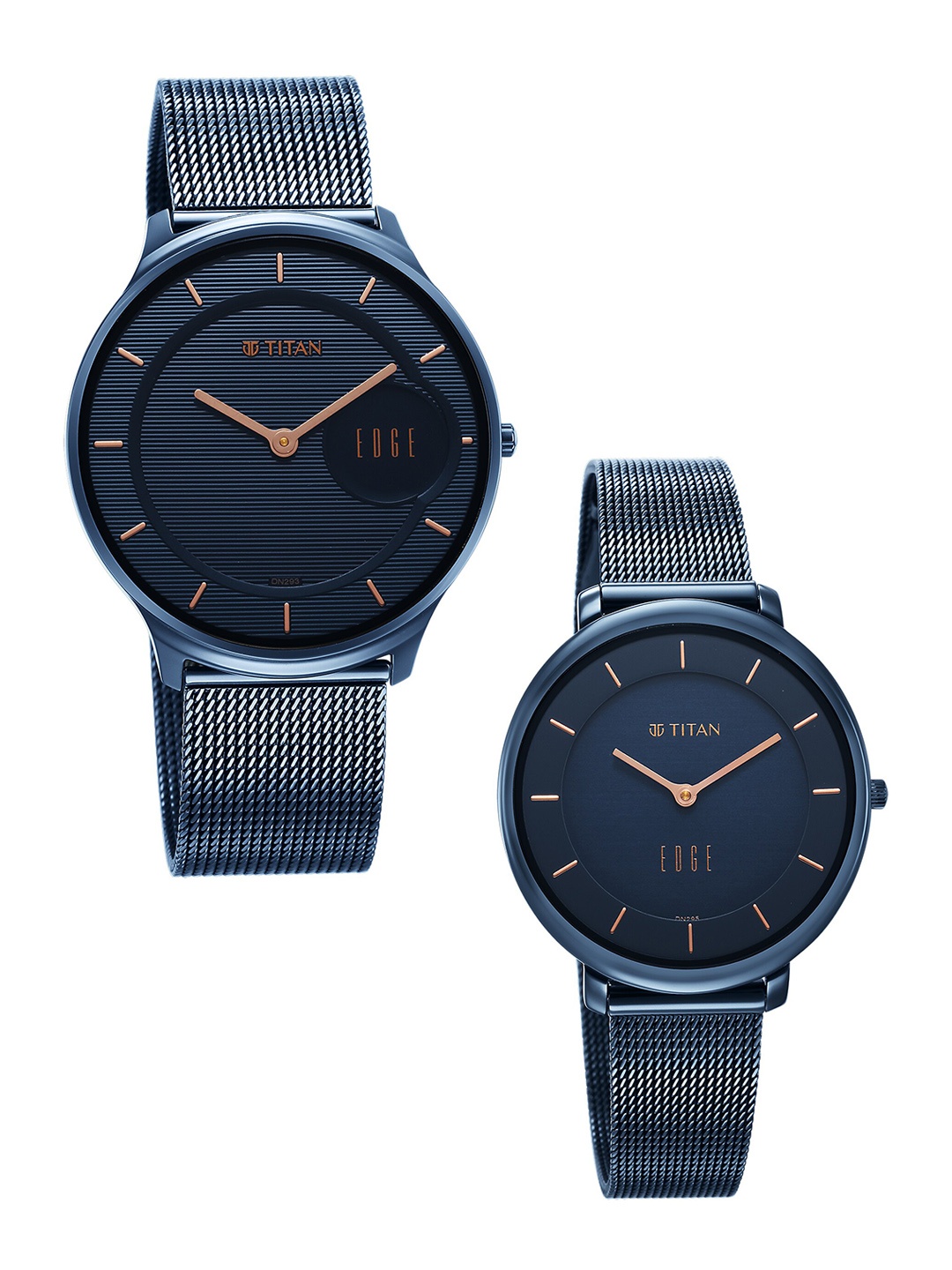 Titan Set Of 2 Dial & Stainless Steel Bracelet Style Straps Analogue Watch 18432655QM01, Blue
Titan Set Of 2 Dial & Stainless Steel Bracelet Style Straps Analogue Watch 18432655QM01, Blue
