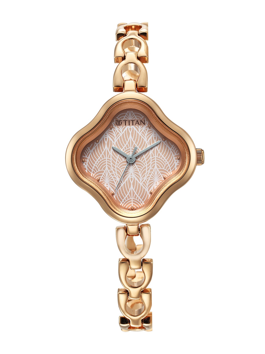 Titan Women Brass Printed Dial & Stainless Steel Bracelet Style Straps Analogue Watch, Rose gold
Titan Women Brass Printed Dial & Stainless Steel Bracelet Style Straps Analogue Watch, Rose gold