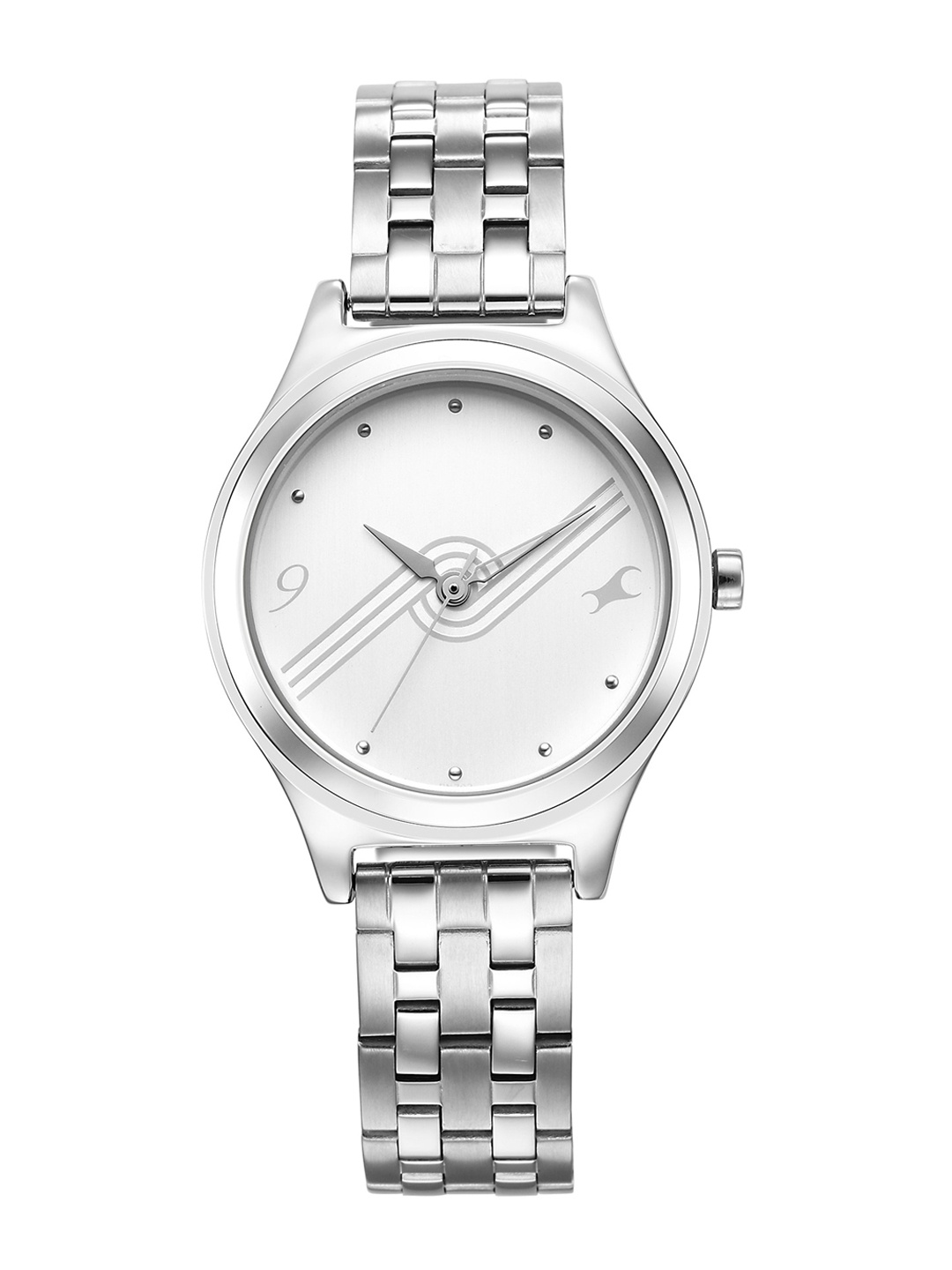 Fastrack Women Embellished Dial & Bracelet Style Straps Analogue Watch 6152SM07, Silver
Fastrack Women Embellished Dial & Bracelet Style Straps Analogue Watch 6152SM07, Silver
