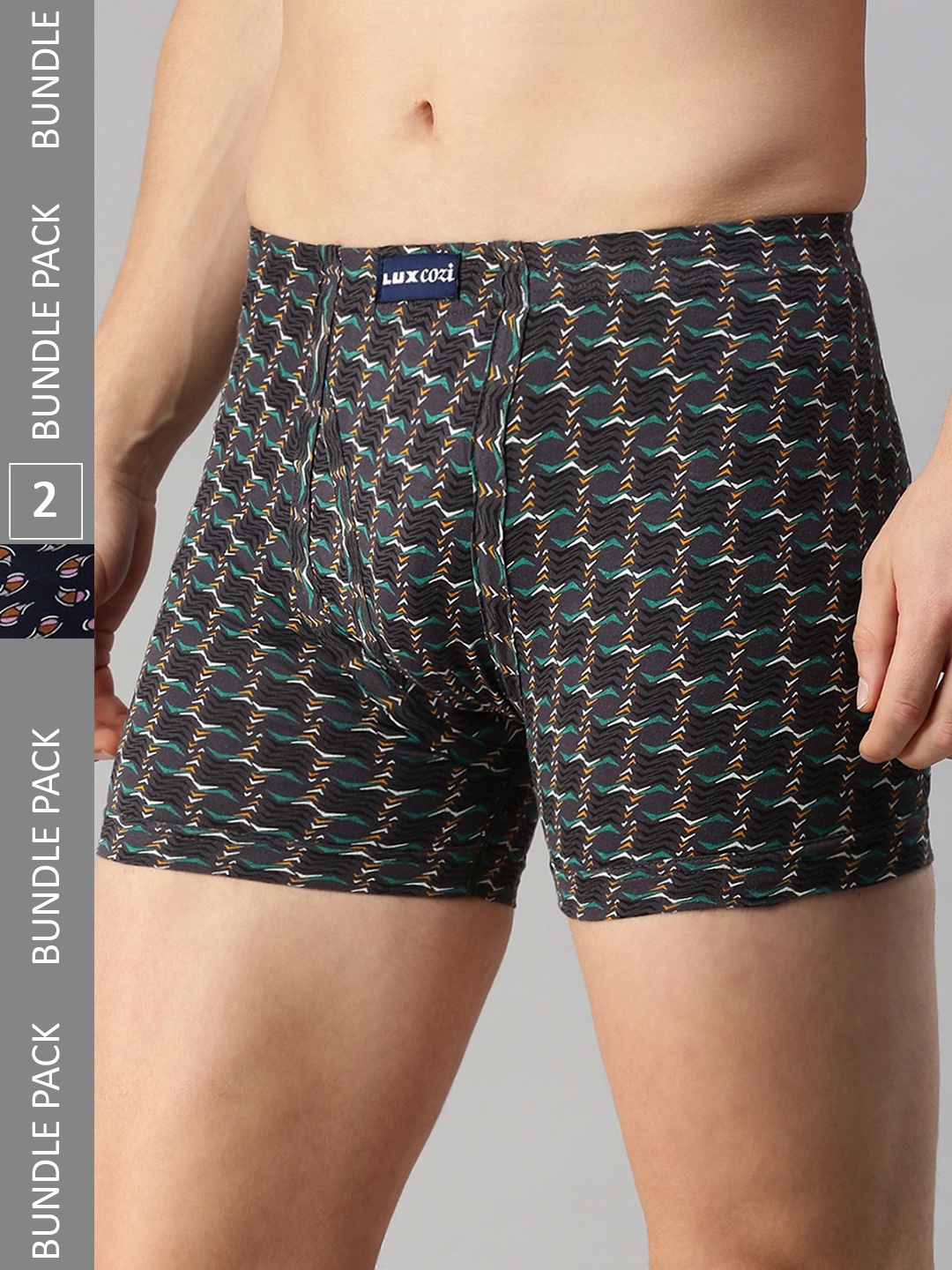 Lux Cozi Men Pack Of 2 Assorted Cotton Trunks COZI_BIGSHOT_LONGS_PRINT_AST2_2PC
Lux Cozi Men Pack Of 2 Assorted Cotton Trunks COZI_BIGSHOT_LONGS_PRINT_AST2_2PC