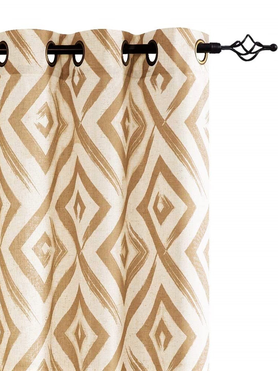 URBAN SPACE Beige & Cream-Coloured 2 Pieces Geometric Printed Cotton Window Curtains
URBAN SPACE Beige & Cream-Coloured 2 Pieces Geometric Printed Cotton Window Curtains