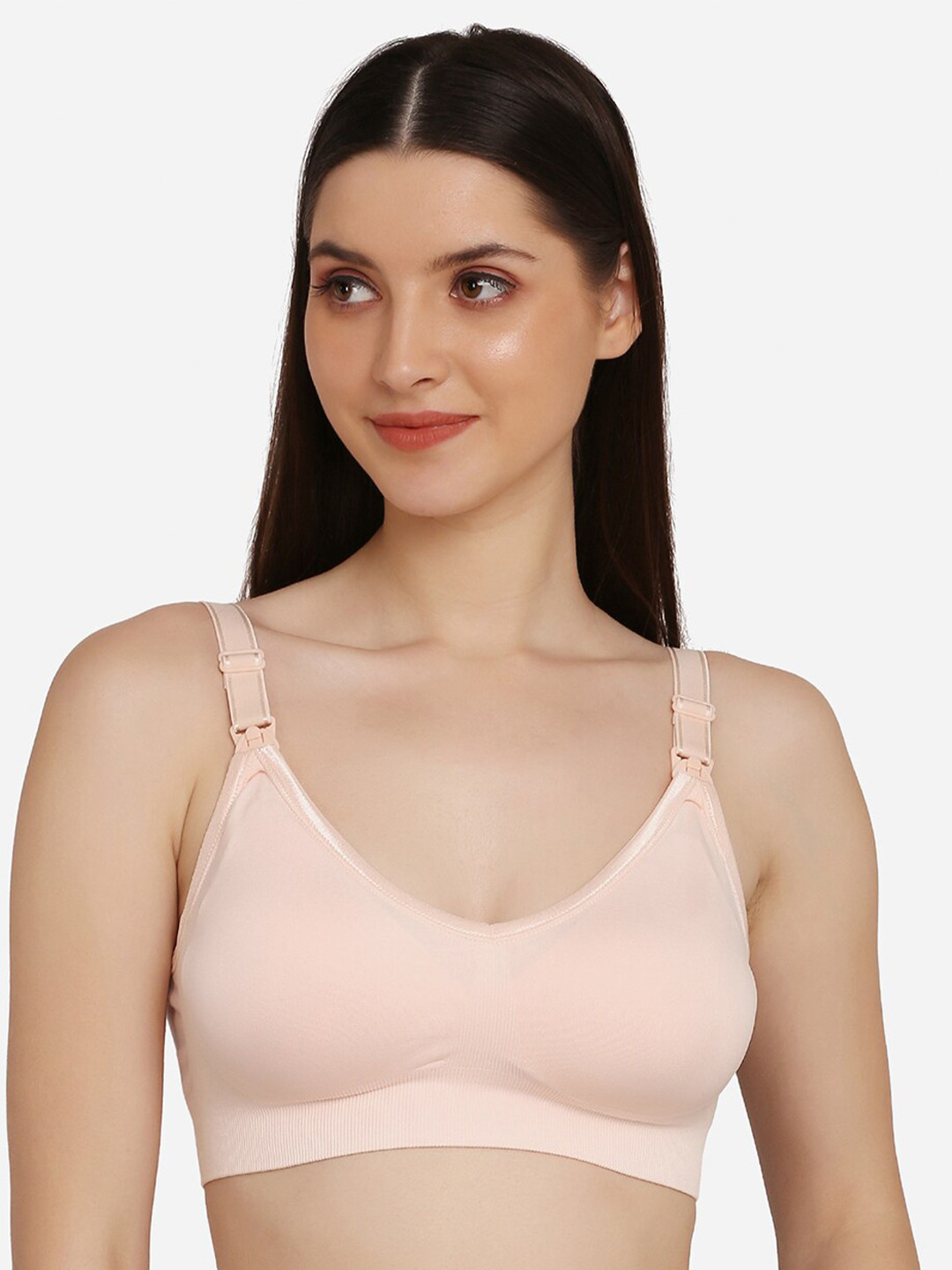 Da Intimo Peach Lightly Padded Breathable Anti Microbial Non-Wired Cotton Maternity Bra
Da Intimo Peach Lightly Padded Breathable Anti Microbial Non-Wired Cotton Maternity Bra