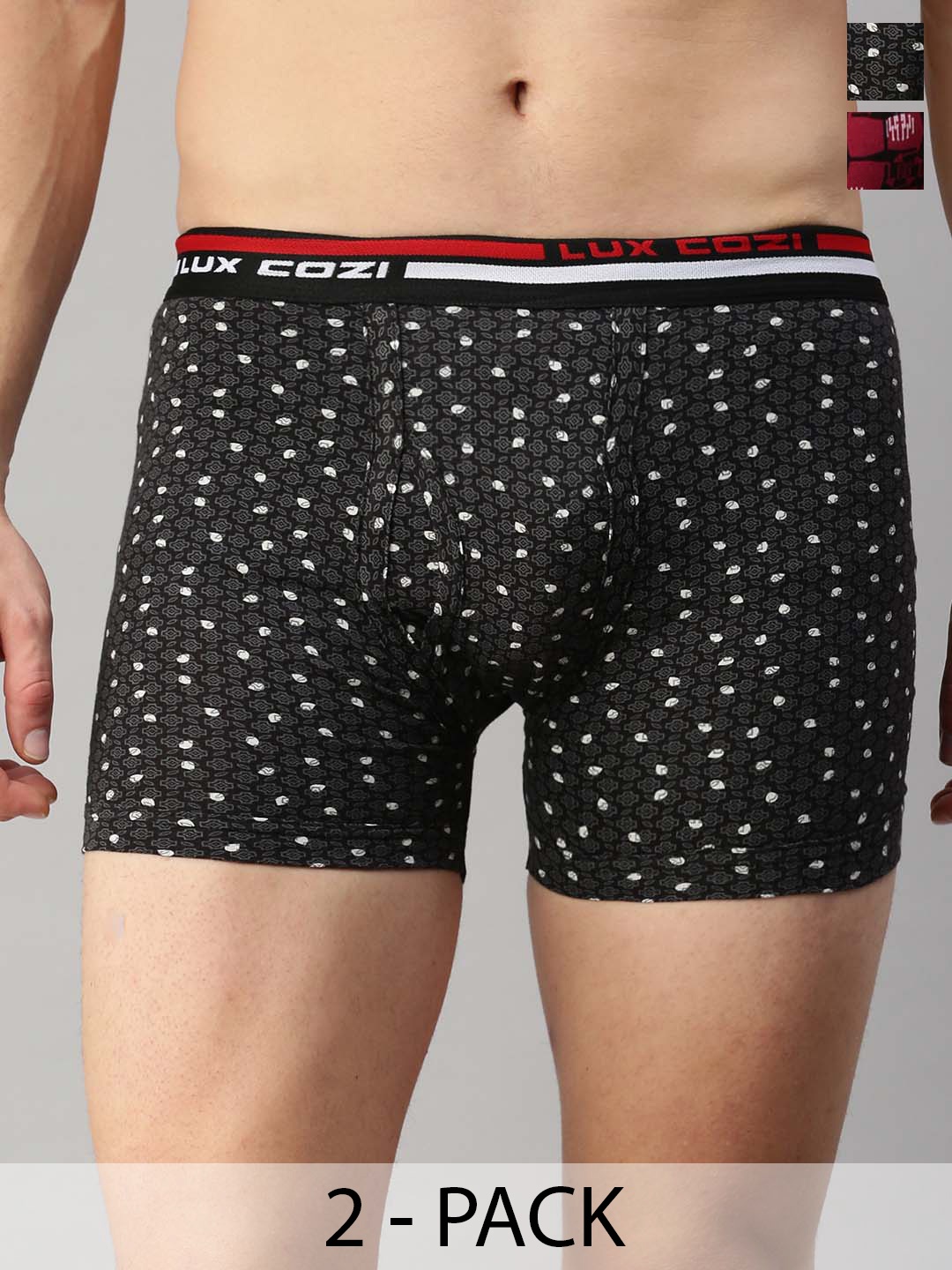 Lux Cozi Men Pack Of 2 Assorted Cotton Trunks COZI_BIGSHOT_LONGS_PRINT_OE_AST2_2PC
Lux Cozi Men Pack Of 2 Assorted Cotton Trunks COZI_BIGSHOT_LONGS_PRINT_OE_AST2_2PC