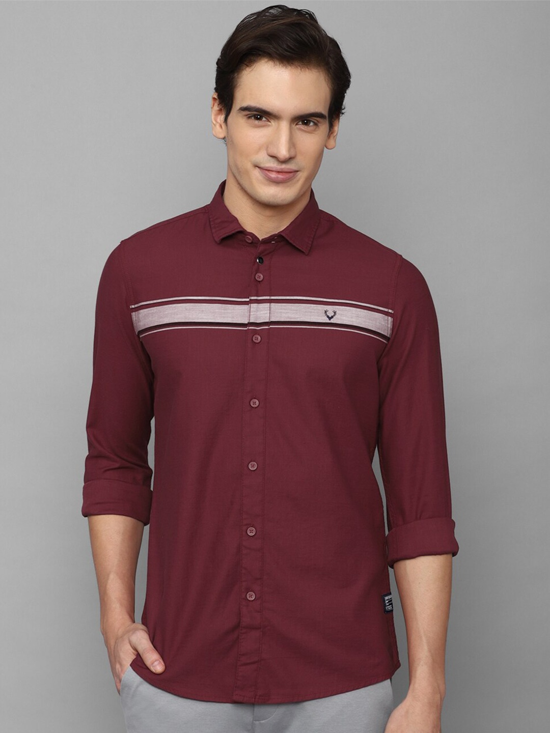 Allen Solly Sport Spread Collar Slim Fit Horizontal Striped Pure Cotton Casual Shirt, Maroon
Allen Solly Sport Spread Collar Slim Fit Horizontal Striped Pure Cotton Casual Shirt, Maroon