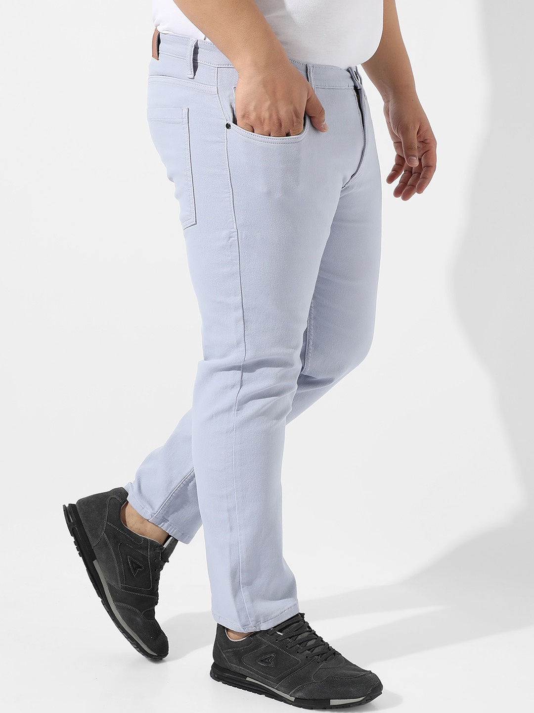 Instafab Plus Men Mid Rise Clean Look Relaxed Fit Stretchable Cropped Jeans, Grey
Instafab Plus Men Mid Rise Clean Look Relaxed Fit Stretchable Cropped Jeans, Grey