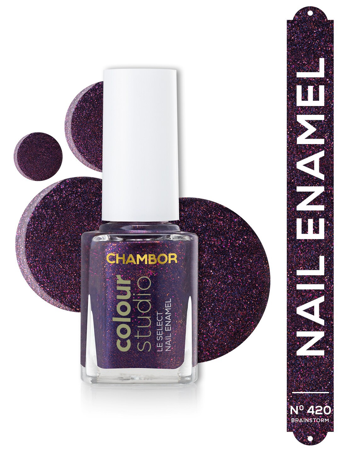 Chambor Le Select Colour Studio Chip Resistant Nail Enamel 10 ml - Brainstorm N 420, Violet
Chambor Le Select Colour Studio Chip Resistant Nail Enamel 10 ml - Brainstorm N 420, Violet
