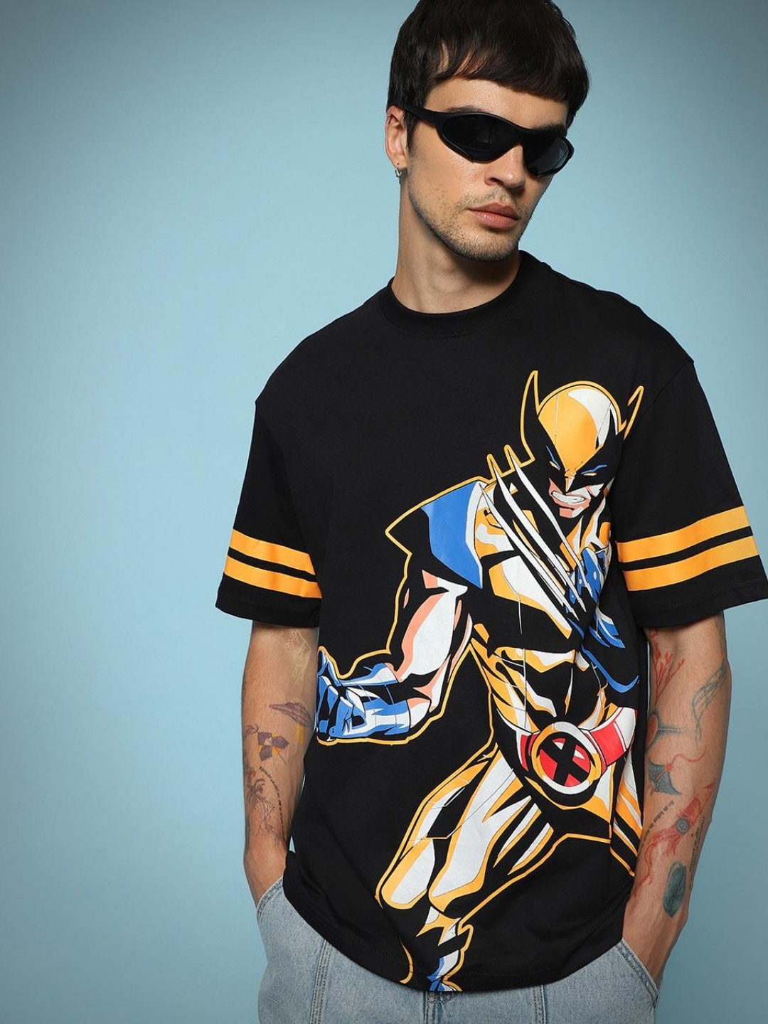 Bewakoof x Official Marvel Merchandise Wolverine Graphic Printed Oversized T-shirt, Black
Bewakoof x Official Marvel Merchandise Wolverine Graphic Printed Oversized T-shirt, Black