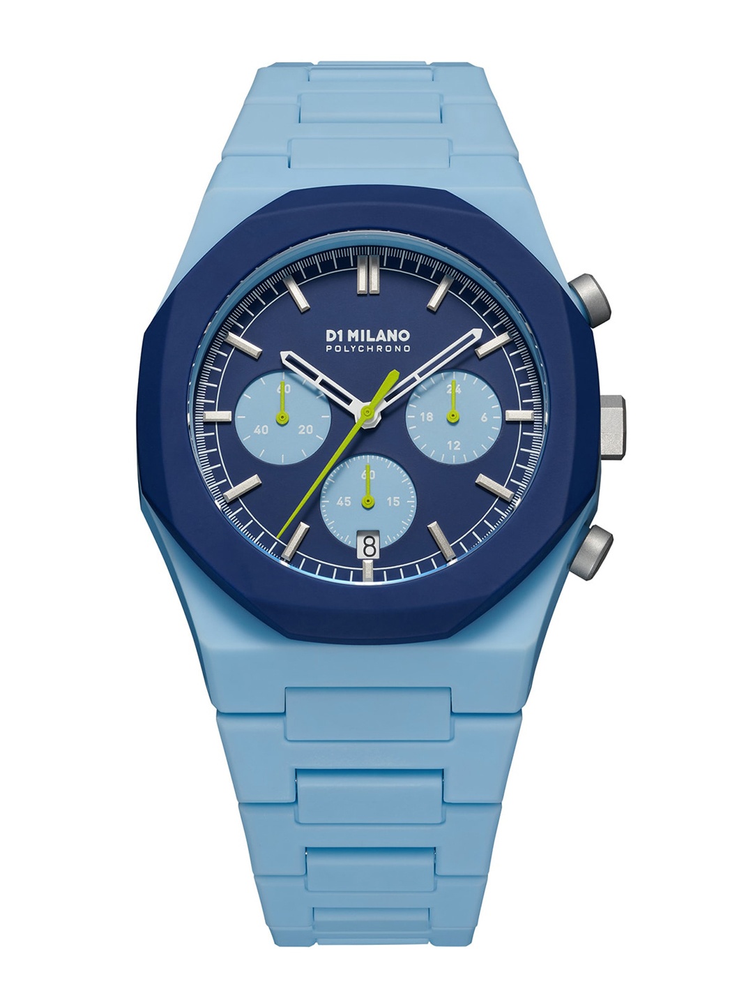D1 Milano Men Printed Dial & Textured Straps Analogue Chronograph Watch- PHBJ03, Turquoise blue
D1 Milano Men Printed Dial & Textured Straps Analogue Chronograph Watch- PHBJ03, Turquoise blue