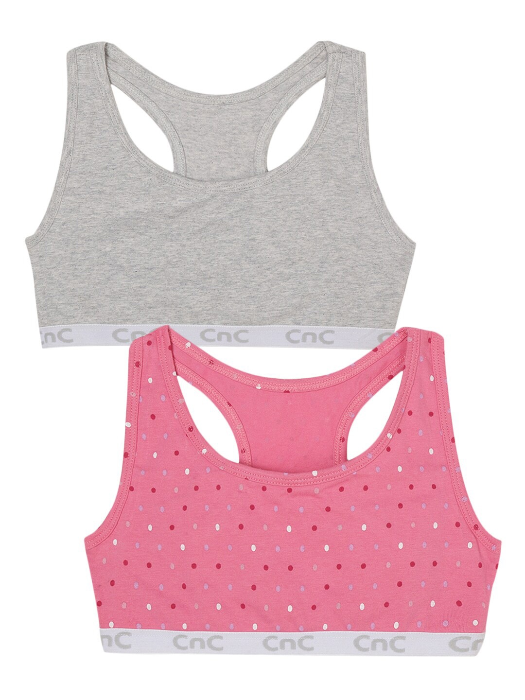 Charm n Cherish Girls Pack Of 2 Printed Non Padded All Day Comfort Sports Beginners Bra, Pink
Charm n Cherish Girls Pack Of 2 Printed Non Padded All Day Comfort Sports Beginners Bra, Pink