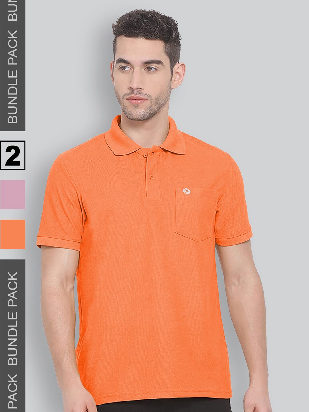 LUX NITRO Pack Of 2 Polo Collar Short Sleeves Anti Odour Cotton T-shirt, Orange
LUX NITRO Pack Of 2 Polo Collar Short Sleeves Anti Odour Cotton T-shirt, Orange