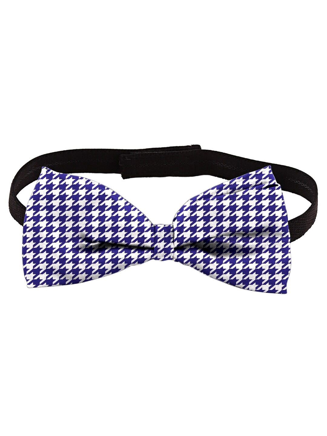 Blacksmith Men Printed Satin Bow Tie, Blue