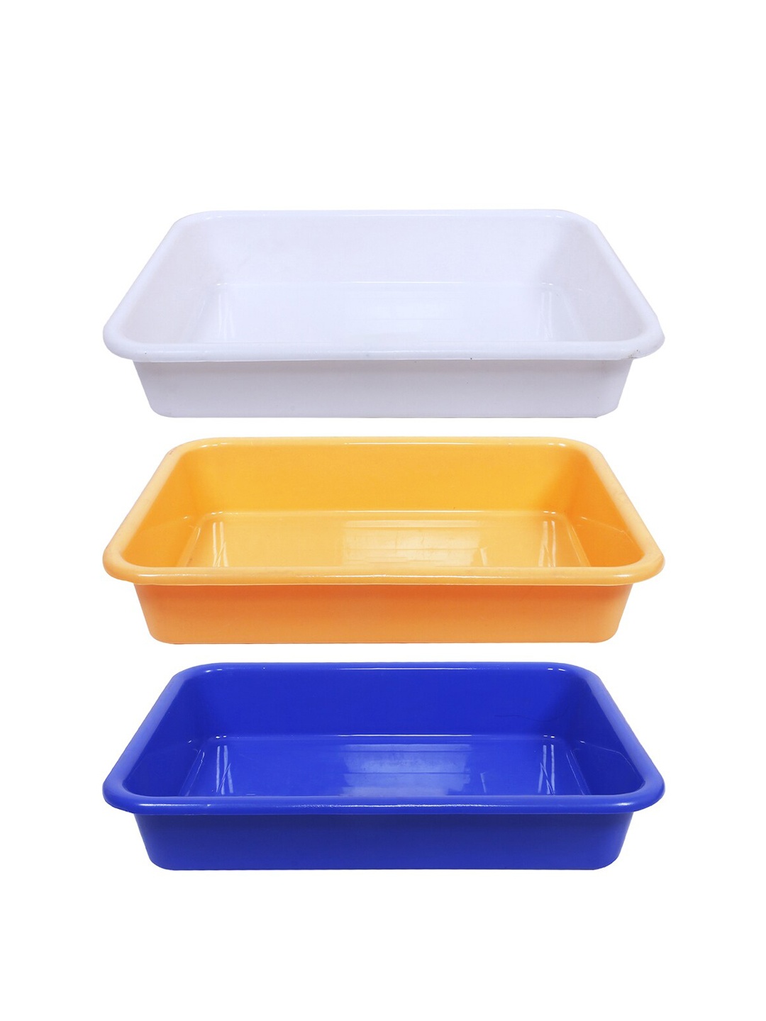 Kuber Industries White & Blue 3 Pieces Versatile BPA-free & Lightweight Storage Trays
Kuber Industries White & Blue 3 Pieces Versatile BPA-free & Lightweight Storage Trays