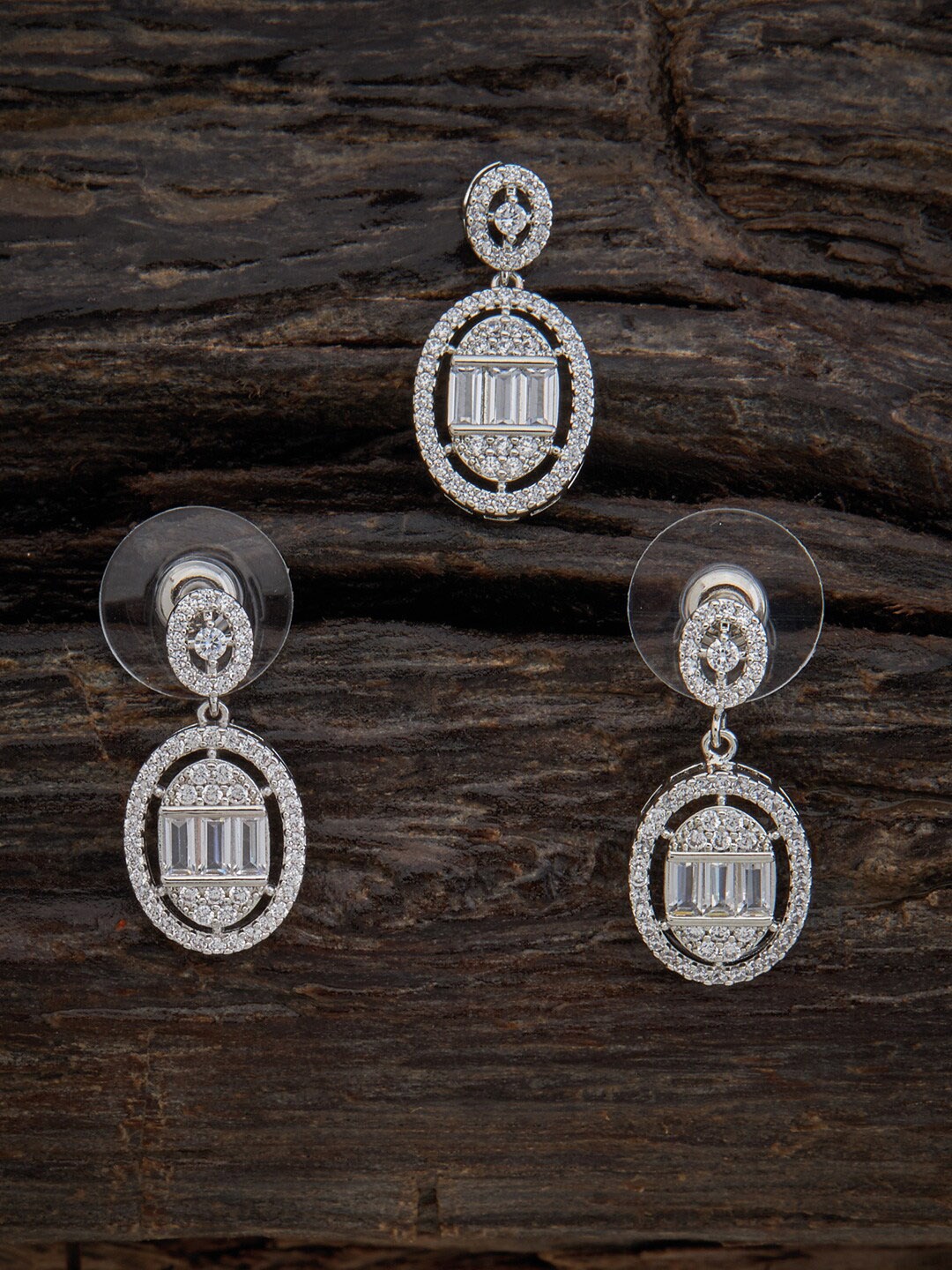 Kushal's Fashion Jewellery Rhodium-Plated Cubic Zirconia Studded Pendant & Earrings, Silver
Kushal's Fashion Jewellery Rhodium-Plated Cubic Zirconia Studded Pendant & Earrings, Silver