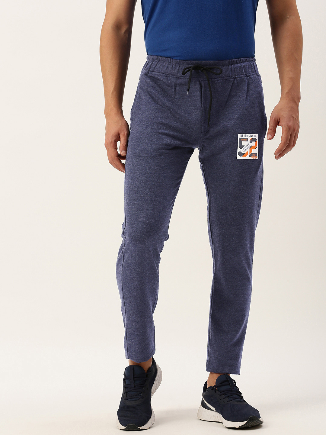 Sports52 wear Men Mid Rise Slim Fit Training Track Pants, Blue 
Sports52 wear Men Mid Rise Slim Fit Training Track Pants, Blue