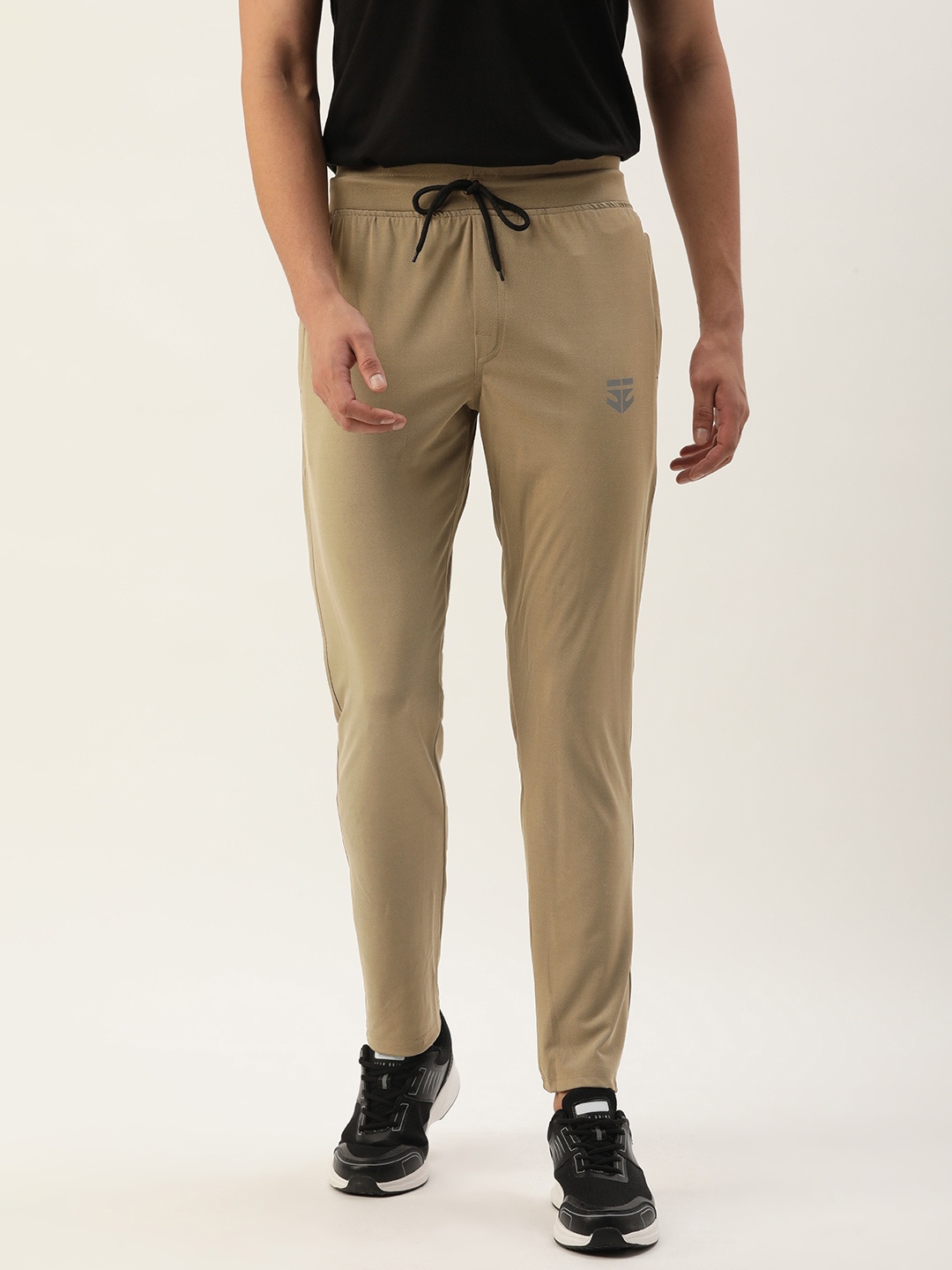 Sports52 wear Men Solid Slim Fit Training Track Pants, Beige