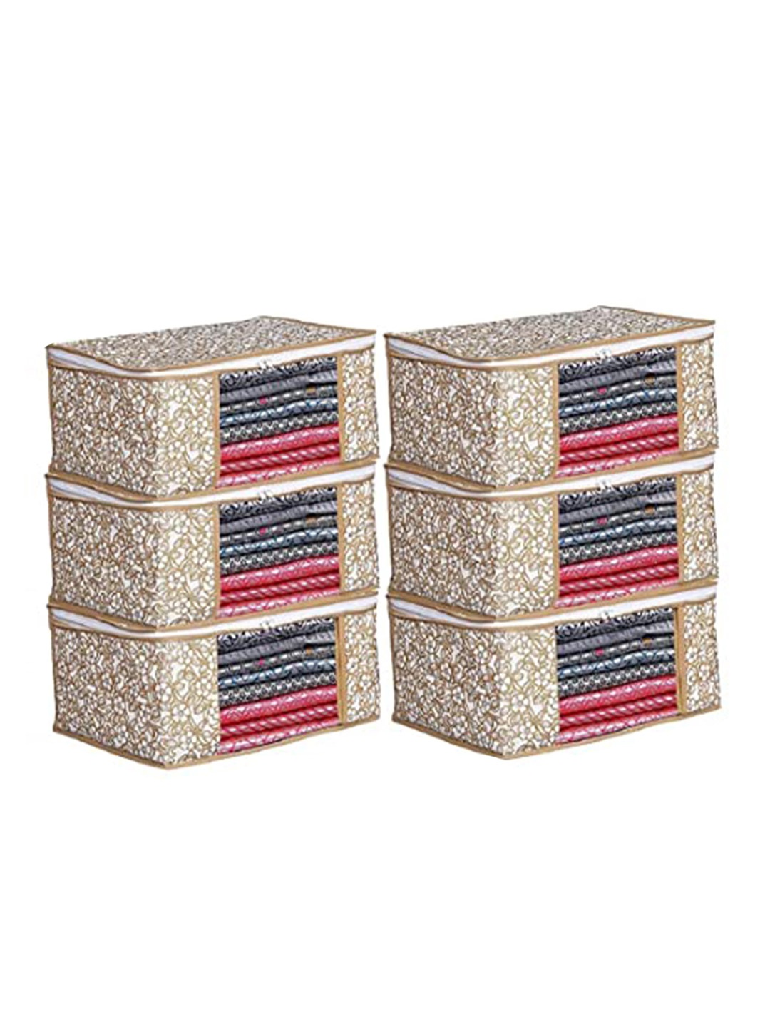Perpetual Brown & White 6 Pieces Multi Utility Non-Woven Foldable Wardrobe Organisers
Perpetual Brown & White 6 Pieces Multi Utility Non-Woven Foldable Wardrobe Organisers
