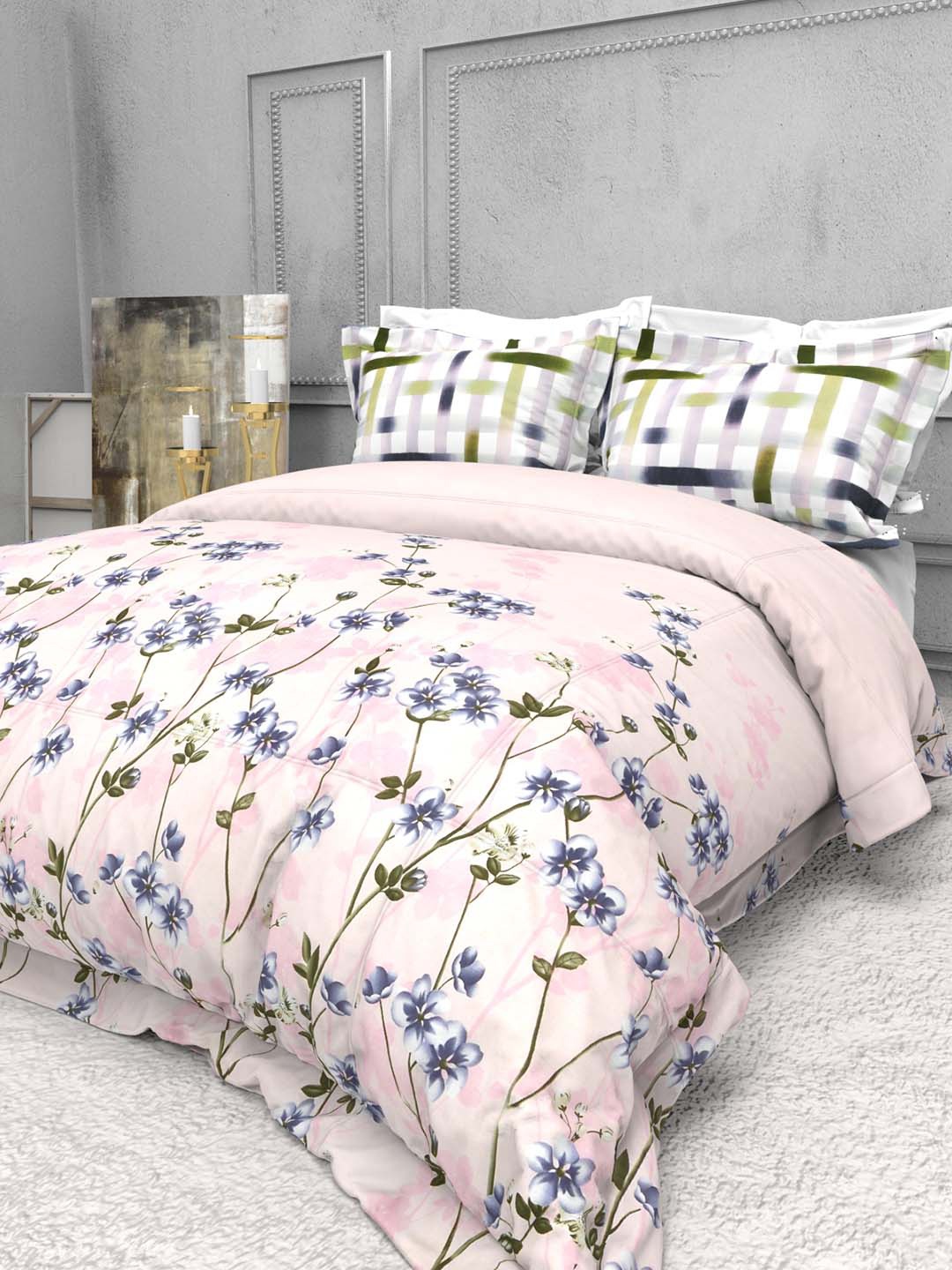 THE WHITE MOSS Seasons Pink & Purple 220 TC Pure Cotton King Bedsheet with 2 Pillow Covers
THE WHITE MOSS Seasons Pink & Purple 220 TC Pure Cotton King Bedsheet with 2 Pillow Covers