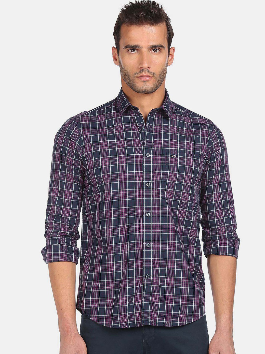 Arrow Sport Tartan Checked Spread Collar Pure Cotton Casual Slim Fit Shirt, Purple
Arrow Sport Tartan Checked Spread Collar Pure Cotton Casual Slim Fit Shirt, Purple