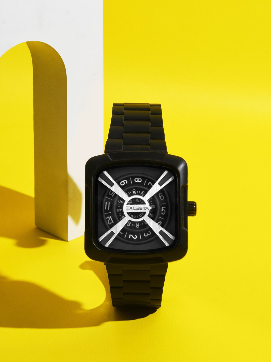 STUDIO ETHENO Men Stainless Steel Bracelet Style Straps Analogue Watch EXC-07-BLK-BLK, Black 
STUDIO ETHENO Men Stainless Steel Bracelet Style Straps Analogue Watch EXC-07-BLK-BLK, Black