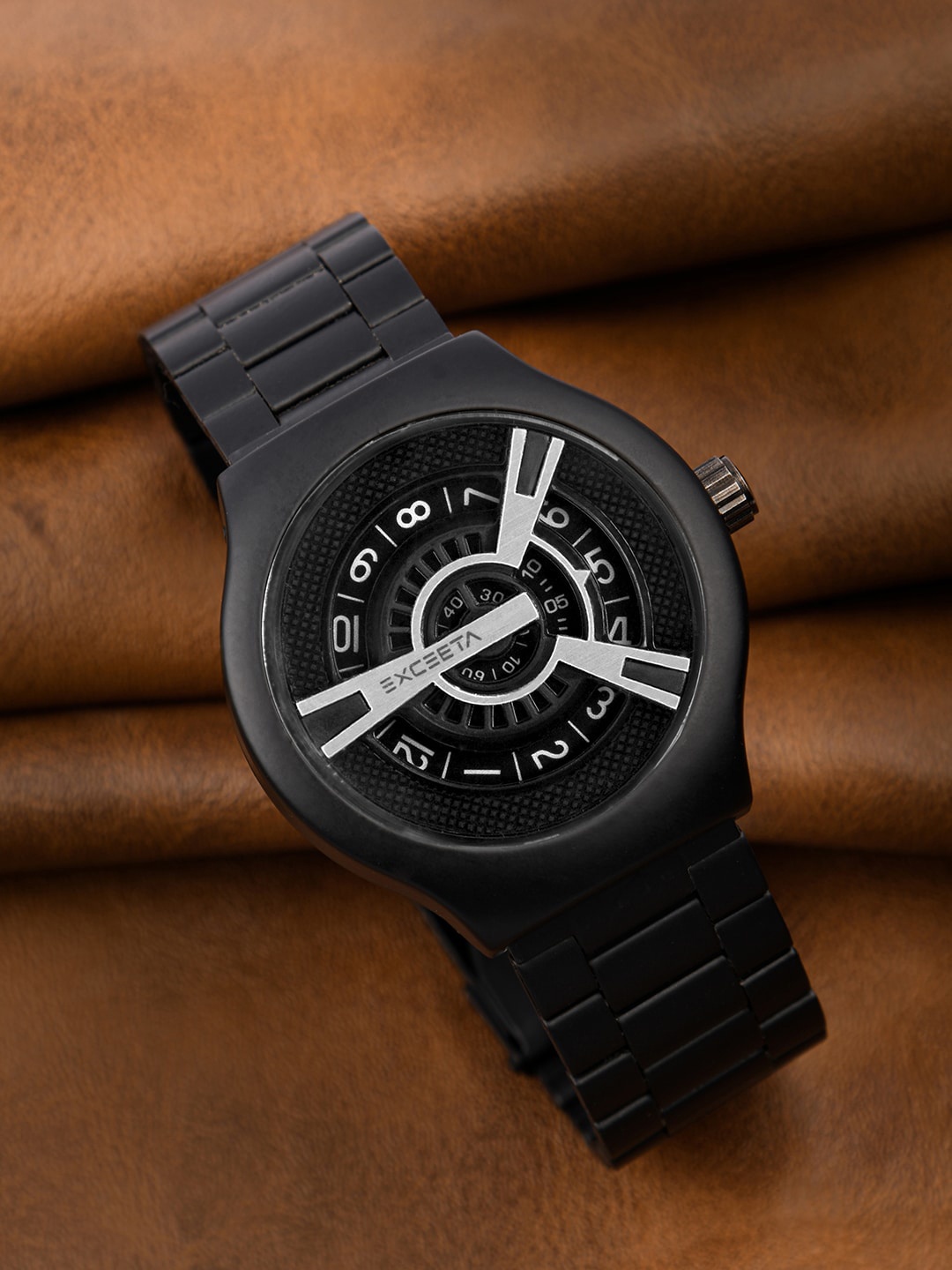 STUDIO ETHENO Men Patterned Dial & Stainless Steel Straps Analogue Watch EXC-04-BLK-BLK, Black
STUDIO ETHENO Men Patterned Dial & Stainless Steel Straps Analogue Watch EXC-04-BLK-BLK, Black